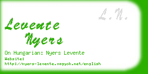 levente nyers business card